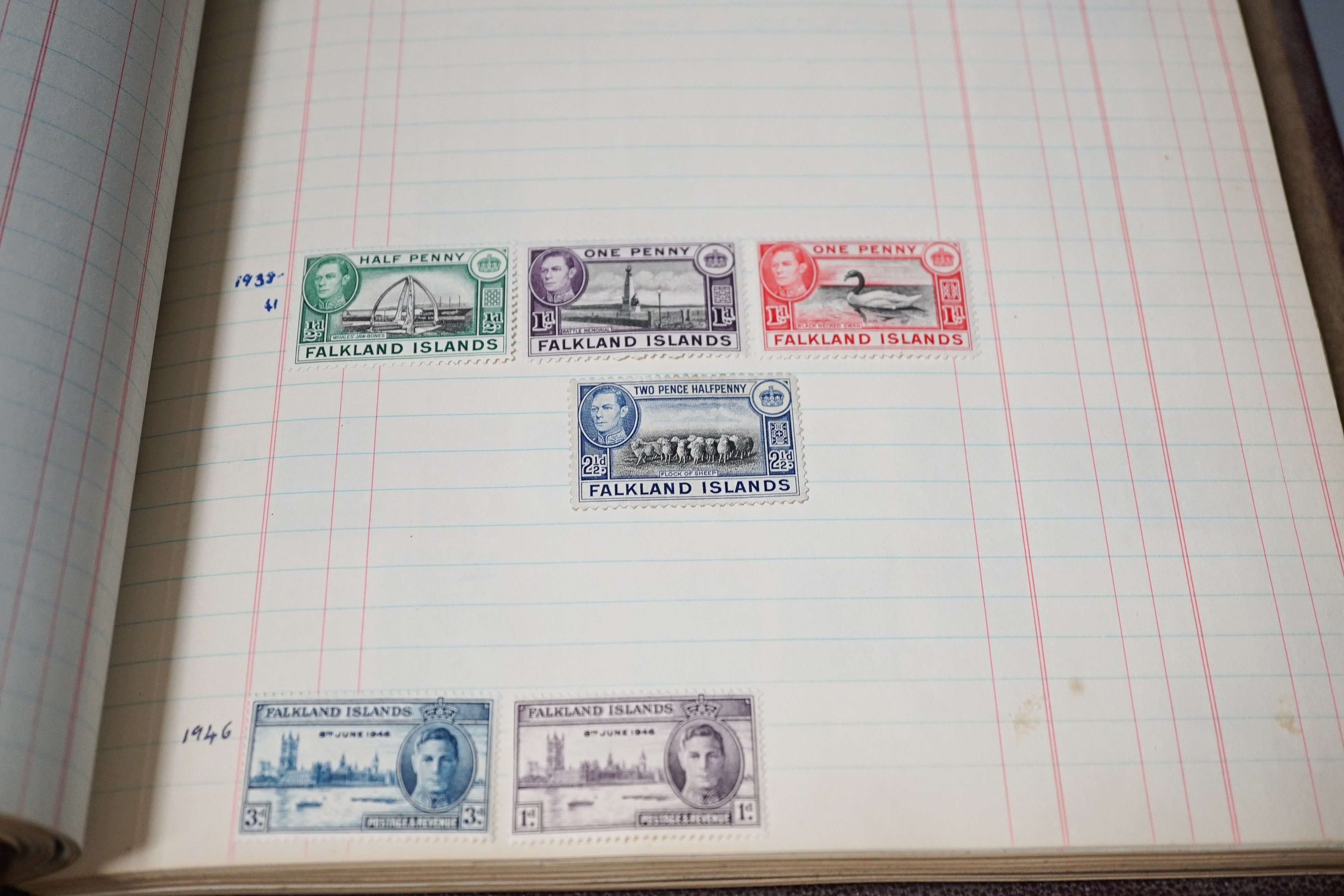 An album of British and commonwealth stamps